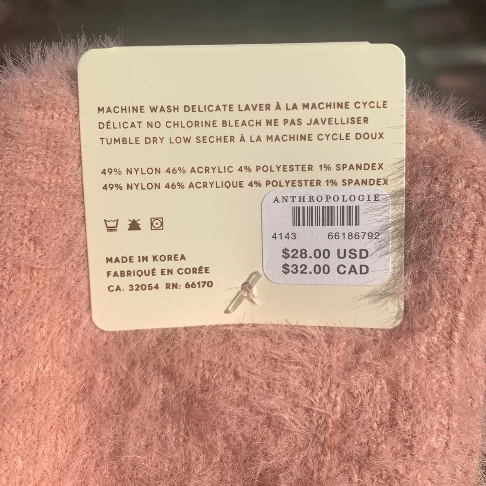 Anthropologie Pink Over The Knee Cozy Socks NWT